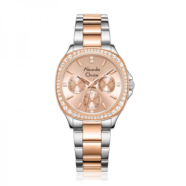 Alexandre Christie AC 2B85 Silver Rosegold White BFBTRLN Alexandre Christie AC 2B85 Silver Rosegold White BFBTRLN